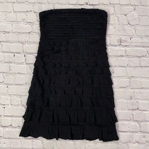Express Black Ruffle Dress